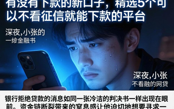 有没有下款的新口子，精选5个可以不看征信就能下款的平台