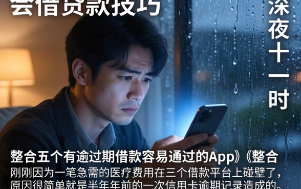 会借贷款的技巧，整合五个有逾期借款容易通过的app