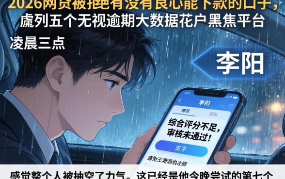2026网贷被拒有没有良心能下款的口子，胪列五个无视逾期大数据花户黑户平台