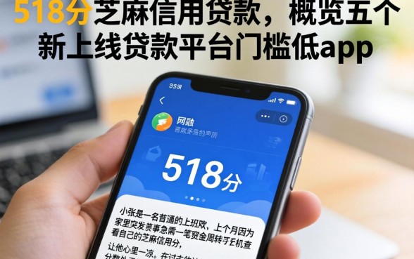 518分芝麻信用贷款,概览五个新上线贷款平台门槛低app
