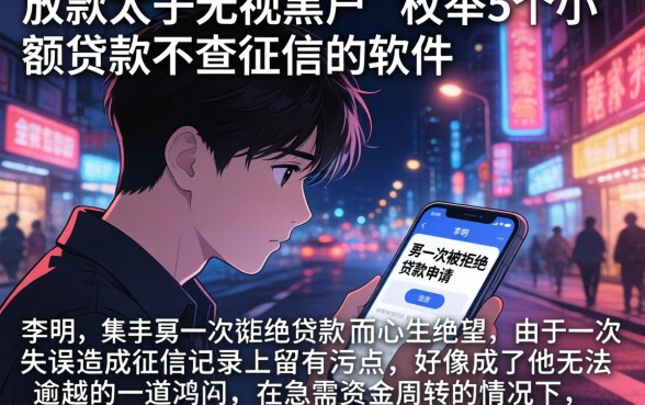 放款太子无视黑户，枚举5个小额贷款不查征信的软件