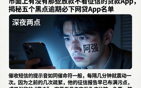 市面上有没有那些放款不看征信的贷款app，揭秘五个黑户逾期必下网贷app名单