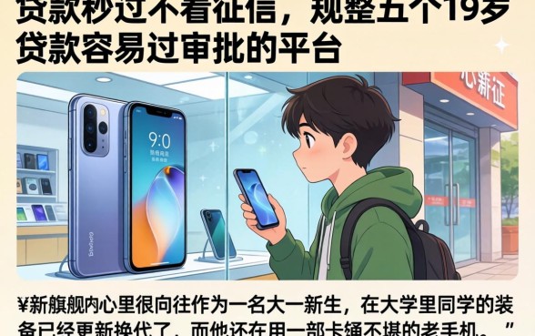 贷款秒过不看征信,规整五个19岁贷款容易过审批的平台