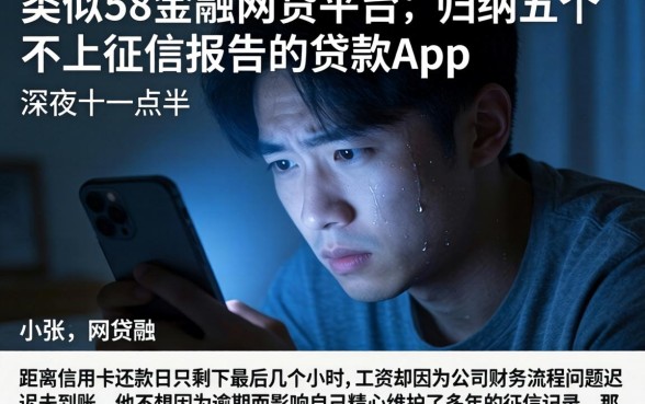 类似58金融的网贷平台，归纳五个不上征信报告的贷款app