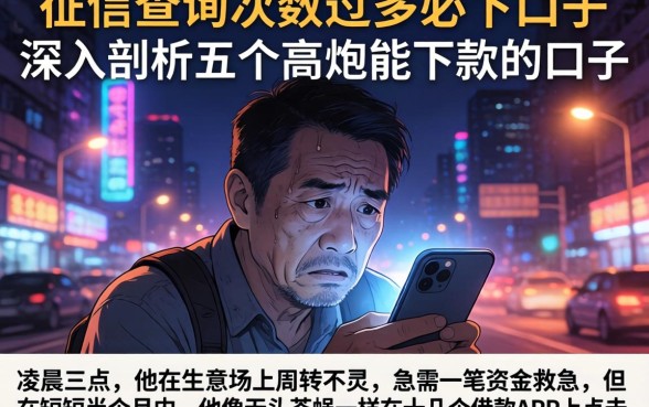 征信查询次数过多必下口子，深入剖析五个高炮能下款的口子