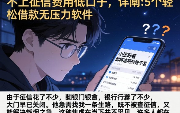 不上征信费用低的口子，详细阐述5个轻松借款无压力软件