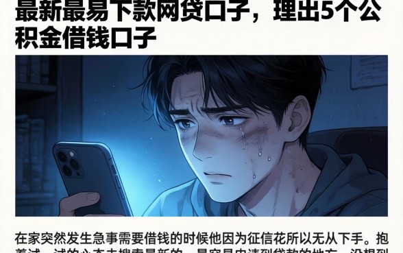 最新最易下款的网贷口子，理出5个公积金借钱口子