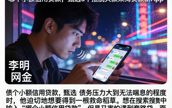 哪个小额信用贷款，甄选5个摆脱欠款束缚贷款新app