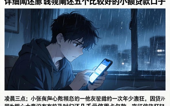 网贷黑户能下的口子，详细阐述五个比较好的小额贷款口子
