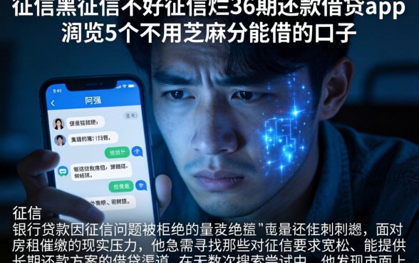 征信黑征信不好征信烂36期还款的借贷app，概览5个不用芝麻分能借的口子