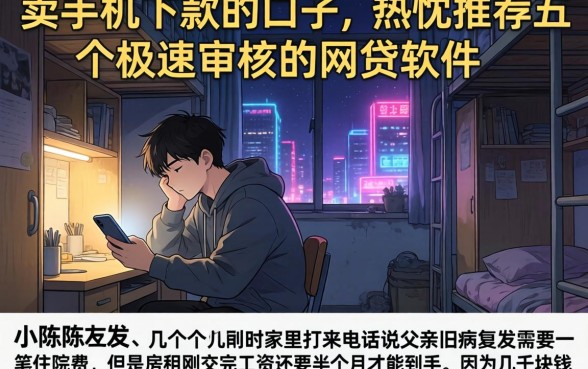 卖手机下款的口子，热忱推荐五个极速审核的网贷软件