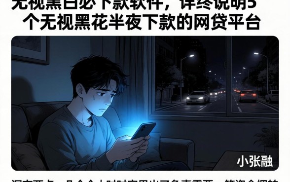 无视黑白必下款软件，详尽说明5个无视黑花半夜下款的网贷平台