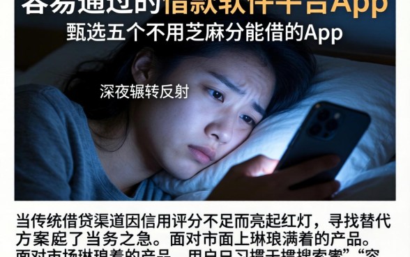 容易通过的借款软件平台，甄选五个不用芝麻分能借的app
