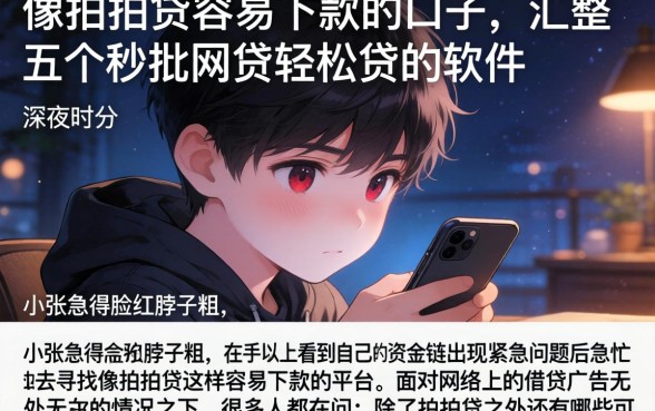 像拍拍贷容易下款的口子，汇整五个秒批网贷轻松贷的软件