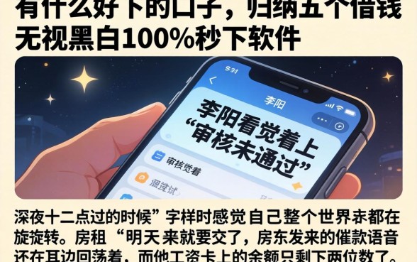 有什么好下的口子，归纳五个借钱无视黑白100%秒下软件