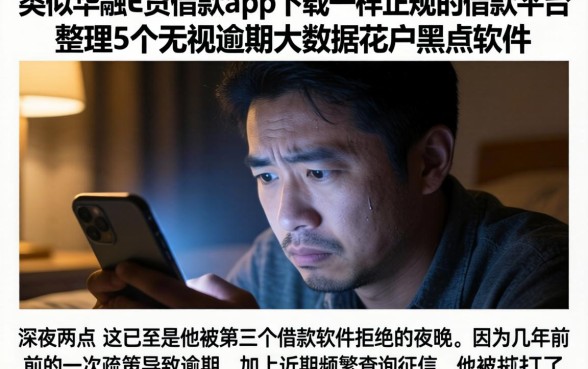 类似华融e贷借款app下载一样正规的借款平台，整理5个无视逾期大数据花户黑户软件