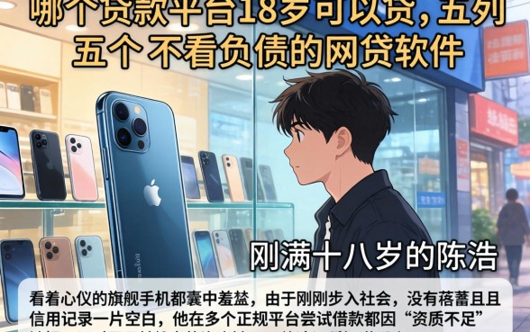 哪个贷款平台18岁可以贷，条列五个不看负债的网贷软件