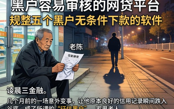 黑户容易审核的网贷平台，规整五个黑户无条件下款的软件