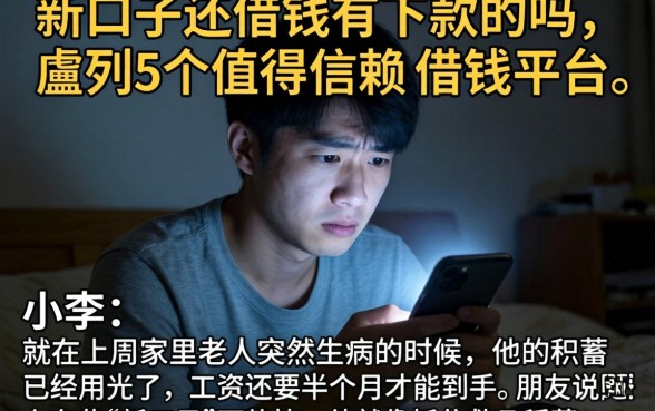新口子还借钱有下款的吗，胪列5个值得信赖的借钱平台