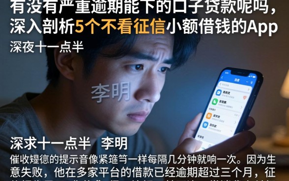 有没有严重逾期能下的口子贷款呢吗，深入剖析5个不看征信小额借钱的app