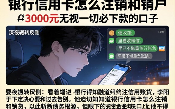 银行信用卡怎么注销和销户，枚举五个3000元无视一切必下款的口子