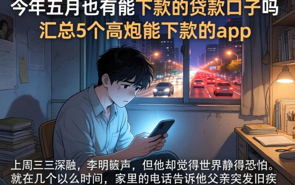 今年五月也有能下款的贷款口子吗，汇总5个高炮能下款的app