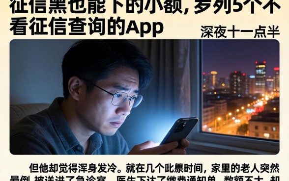 征信黑也能下的小额，罗列5个不看征信查询的app