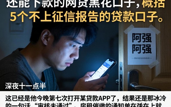 还能下款的网贷黑花口子，概括5个不上征信报告的贷款口子