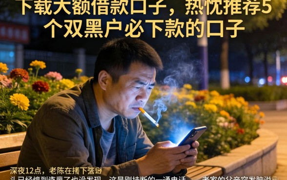 下载大额借款口子，热忱推荐5个双黑户必下款的口子