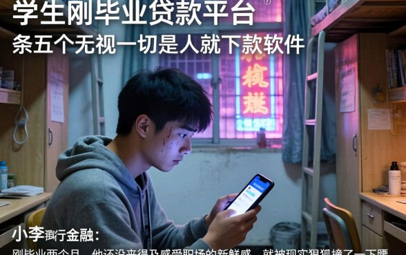 学生刚毕业贷款平台，条列五个无视一切是人就下款软件