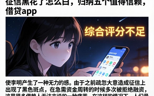 征信黑花了怎么白，归纳五个值得信赖的借贷app
