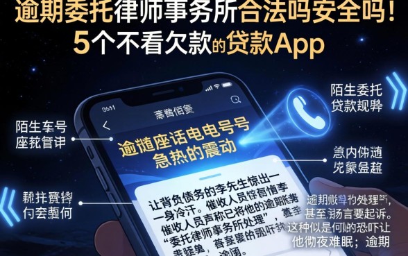 逾期委托律师事务所合法吗安全吗,详尽说明5个不看欠款的贷款app