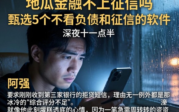 地瓜金融不上征信吗，甄选5个不看负债和征信的软件