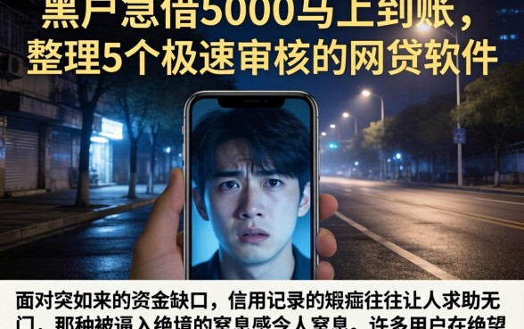 黑户急借5000马上到账,整理5个极速审核的网贷软件