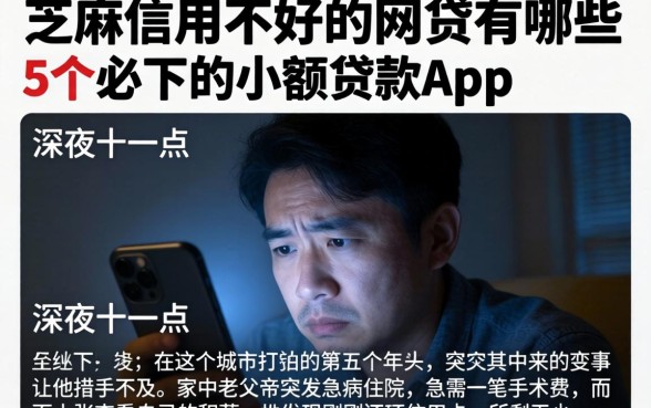 芝麻信用不好的网贷有哪些，详细阐述5个必下的小额贷款app