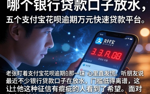 哪个银行贷款口子放水,详细阐述五个支付宝花呗逾期万元快速贷款平台