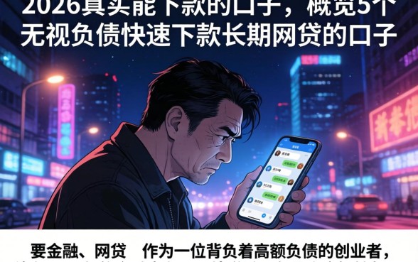 2026真实能下款的口子，概览5个无视负债快速下款长期网贷的口子