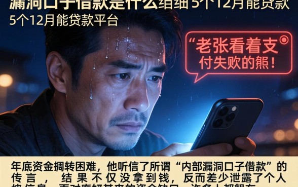 漏洞口子借款是什么，细致阐述5个12月能贷款的平台