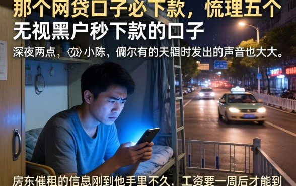 那个网贷口子必下款，梳理五个无视黑户秒下款的口子