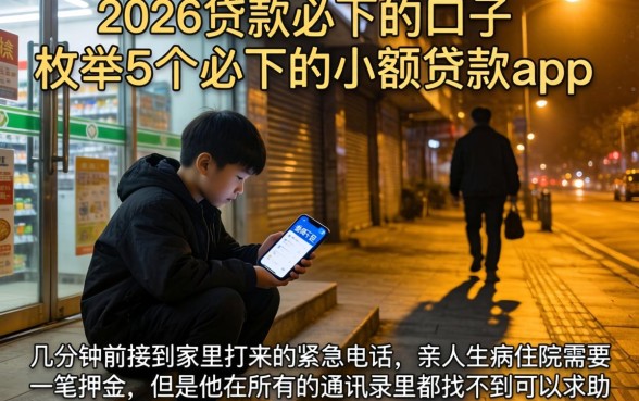 2026贷款必下的口子，枚举5个必下的小额贷款app
