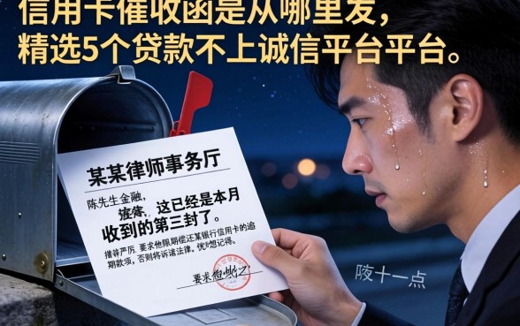 信用卡催收函是从哪里发,精选5个贷款不上诚信平台的平台