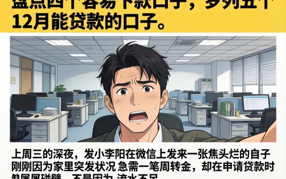 盘点四个容易下款的口子，罗列五个12月能贷款的口子
