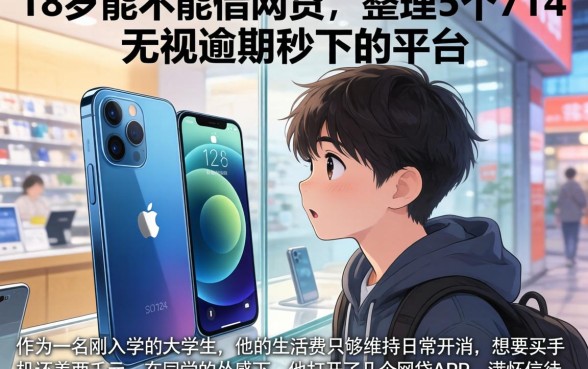 18岁能不能借网贷，整理5个714无视逾期秒下的平台