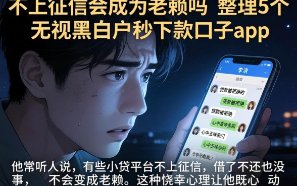 不上征信会成为老赖吗，整理5个无视黑白户秒下款口子app