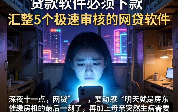 贷款软件必须下款的，汇整5个极速审核的网贷软件