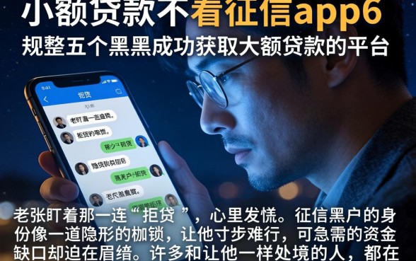 小额贷款不看征信app6，规整五个黑户成功获取大额贷款的平台