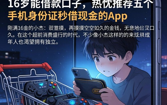 16岁能借款的口子，热忱推荐五个手机身份证秒借现金的app