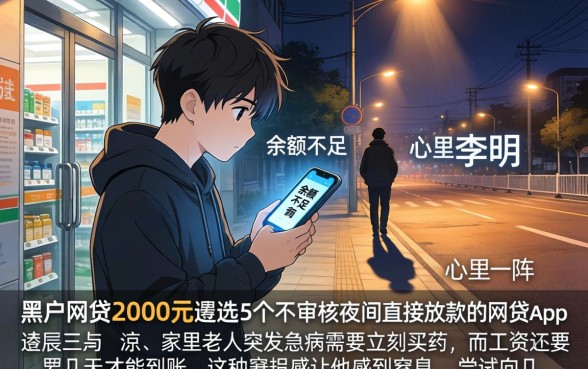 黑户网贷2000元，遴选5个不审核夜间直接放款的网贷app