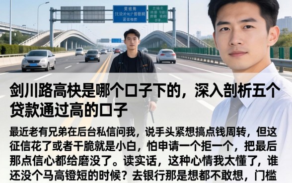 剑川路高架是哪个口子下的，深入剖析五个贷款通过高的口子