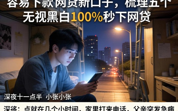 容易下款的网贷新口子，梳理五个无视黑白100%秒下网贷